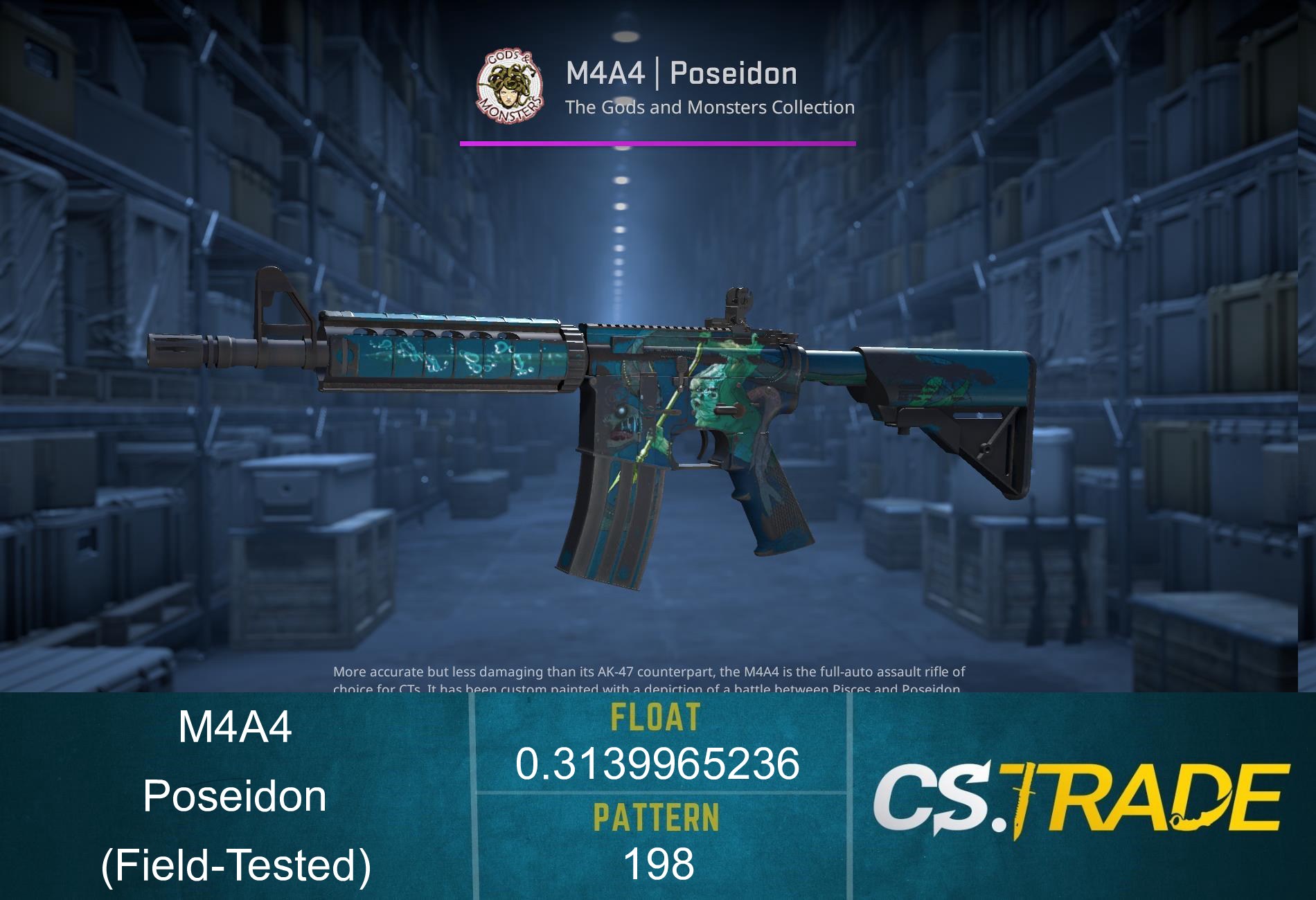 M4A4 | Poseidon (Field-Tested) Screenshot