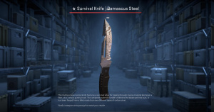 ★ Survival Knife | Damascus Steel (Field-Tested) Screenshot