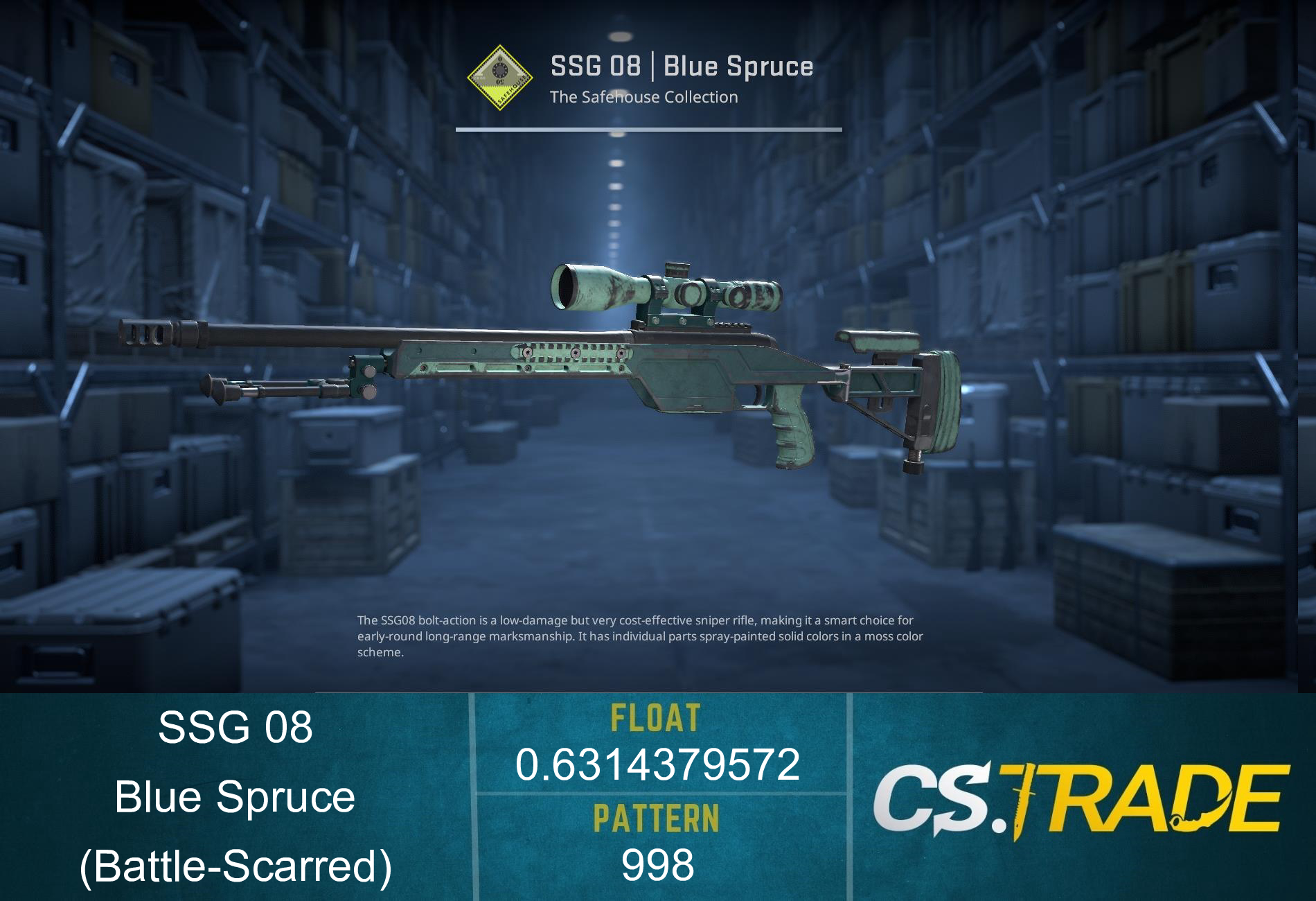SSG 08 | Blue Spruce (Factory New) Screenshot