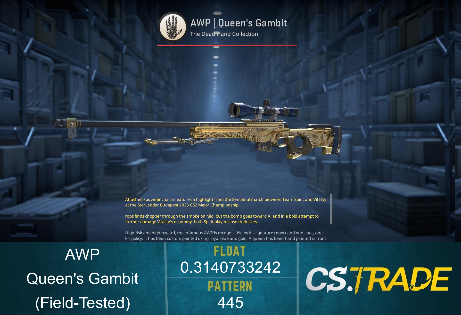AWP | Queen's Gambit (Factory New) Screenshot