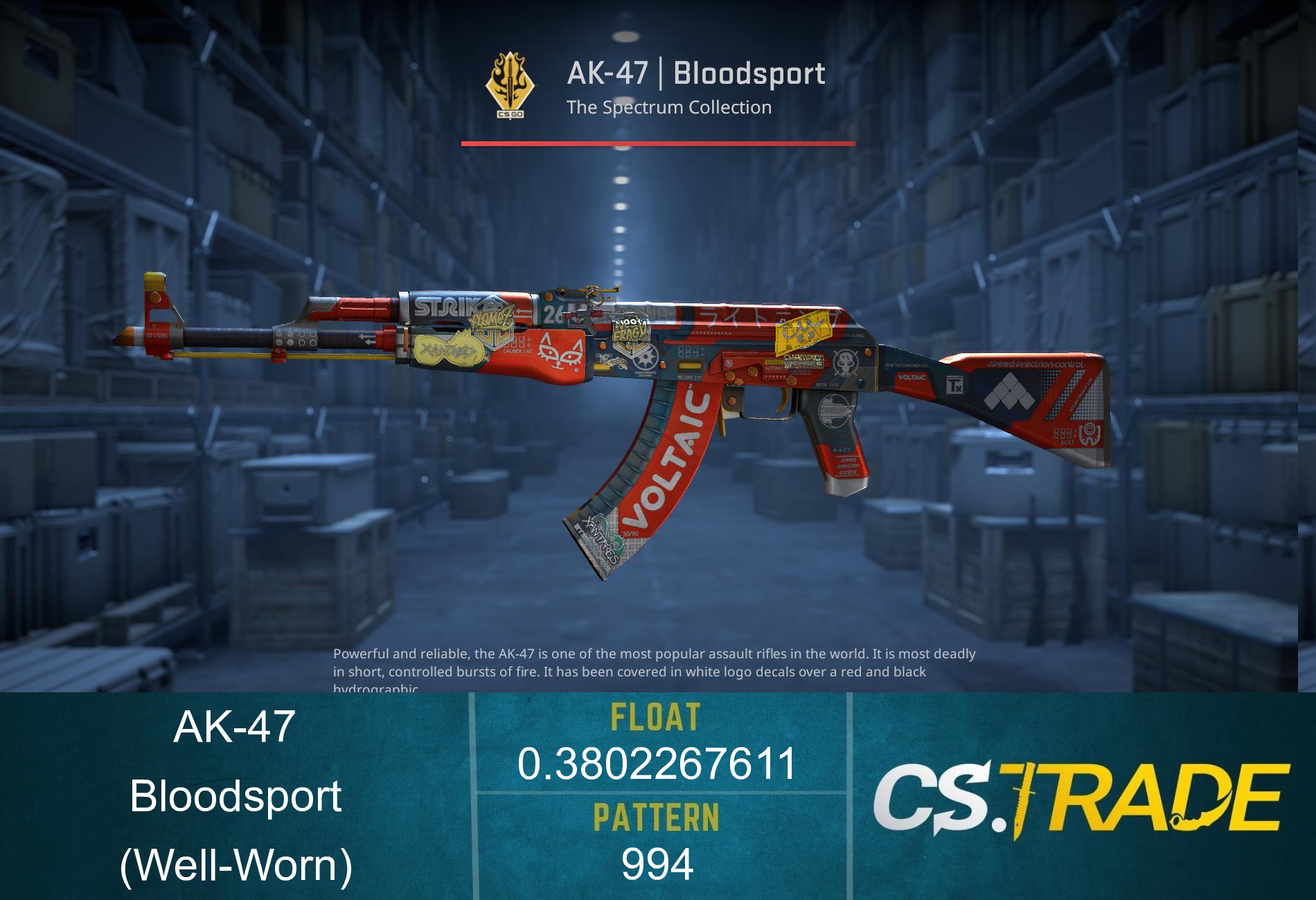 AK-47 | Bloodsport (Well-Worn) Screenshot