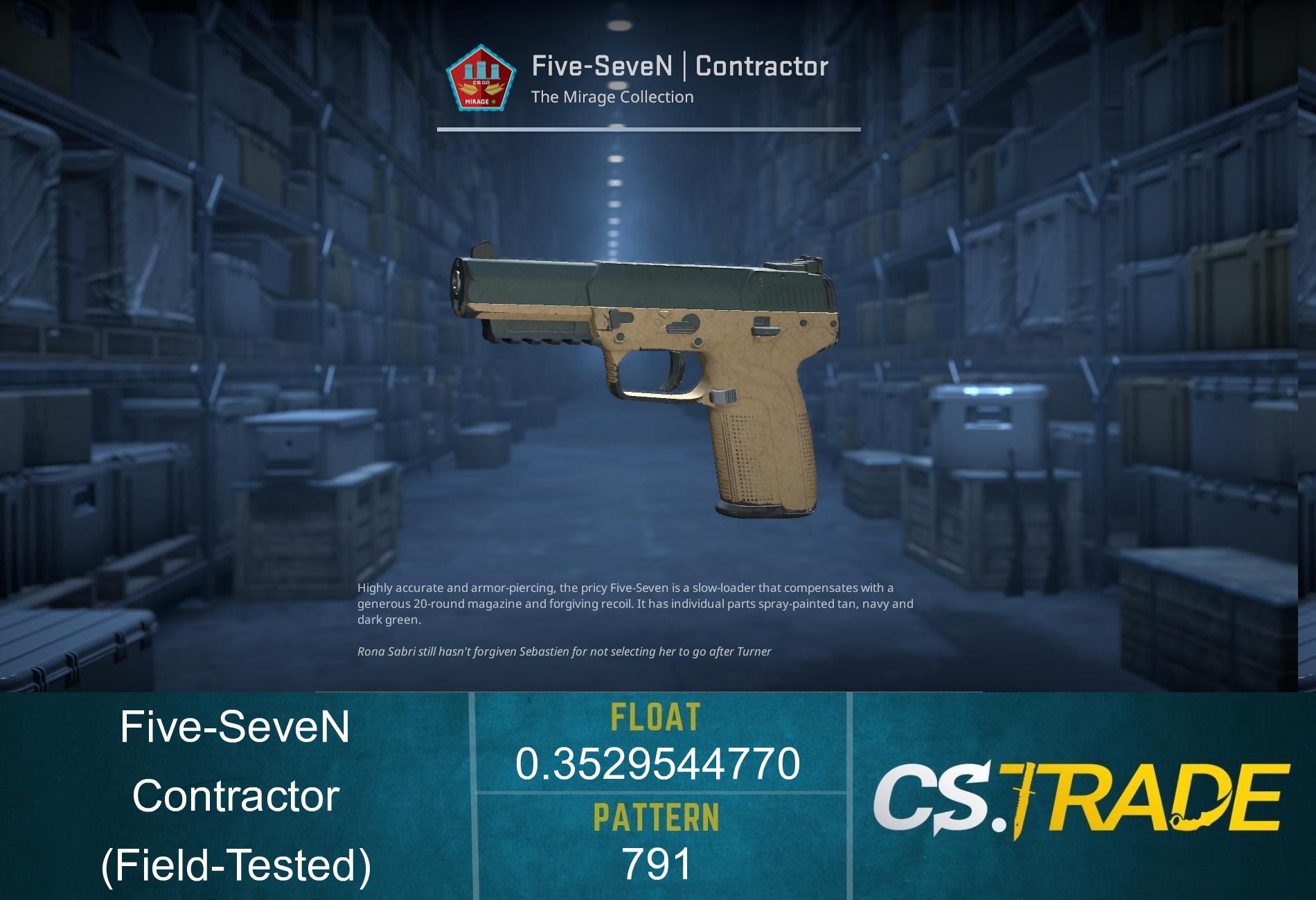 Five-SeveN | Contractor (Factory New) Screenshot