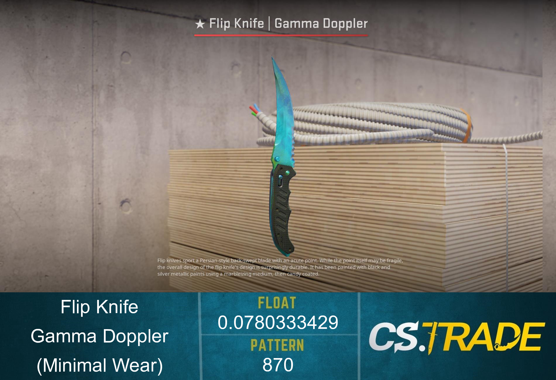 ★ Flip Knife | Gamma Doppler (Minimal Wear) Screenshot