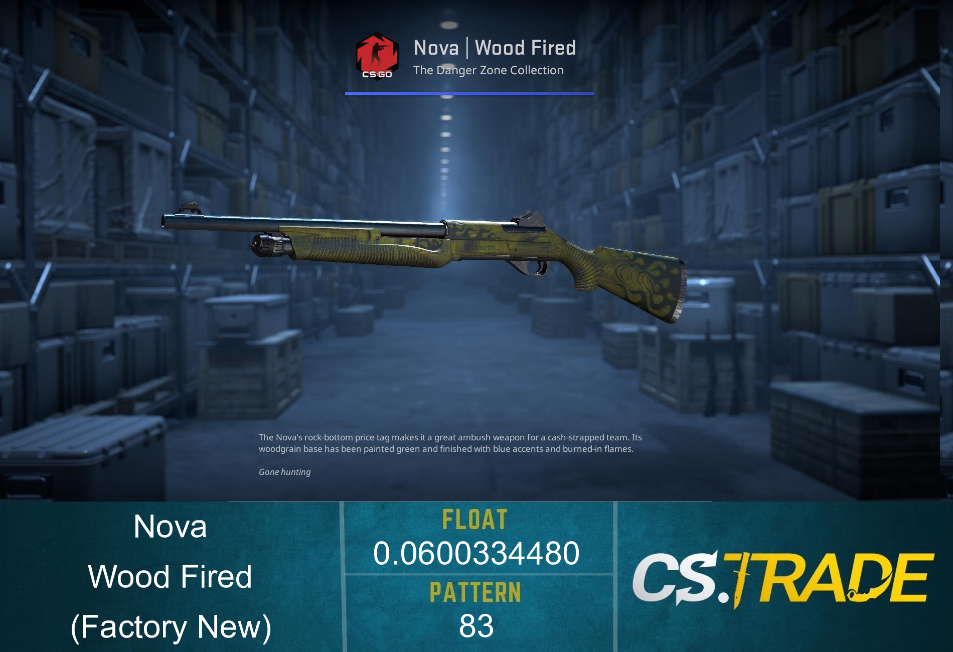 Nova | Wood Fired (Factory New) Screenshot