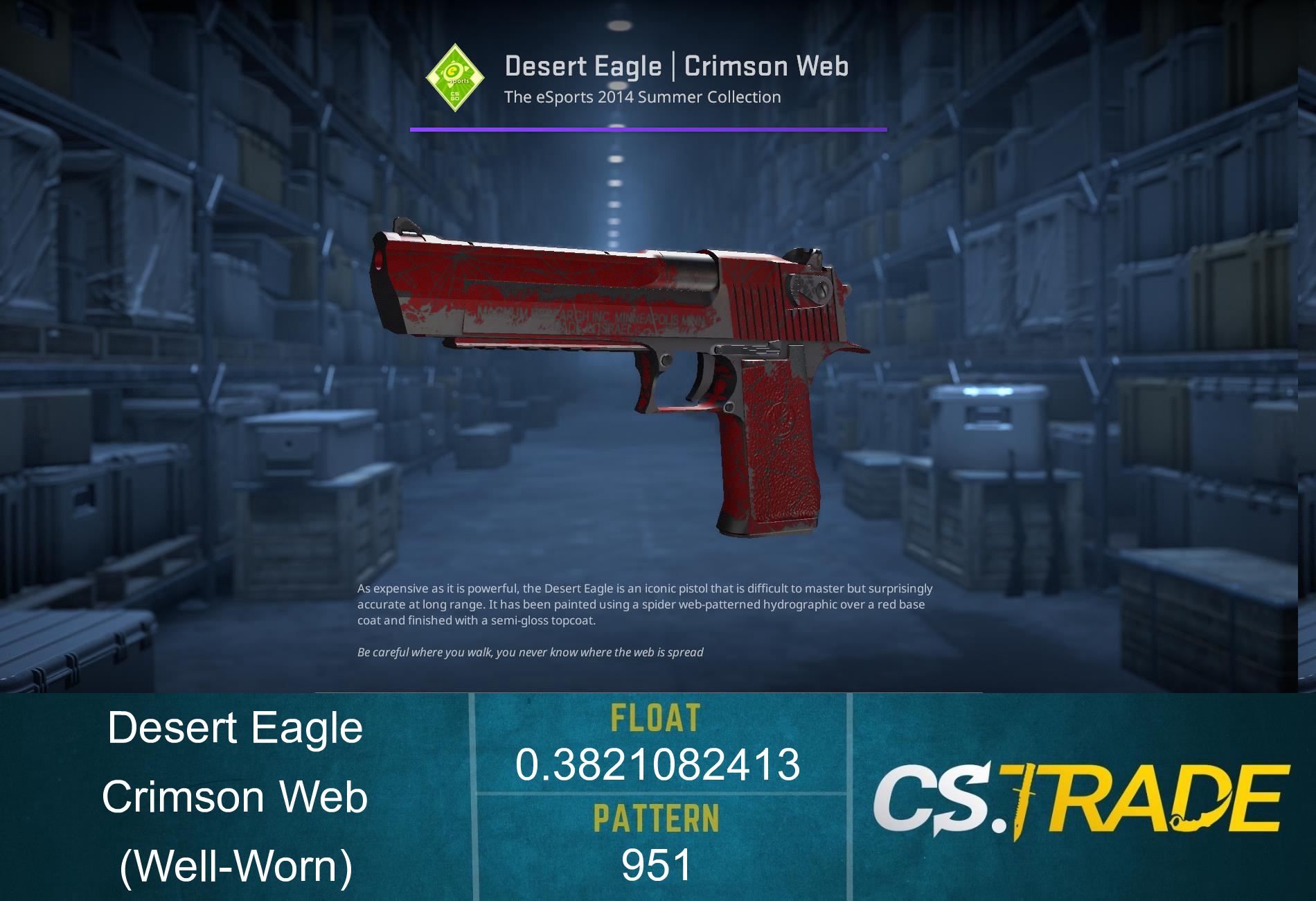 Desert Eagle | Crimson Web (Well-Worn)