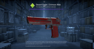 Desert Eagle | Crimson Web (Well-Worn) Screenshot