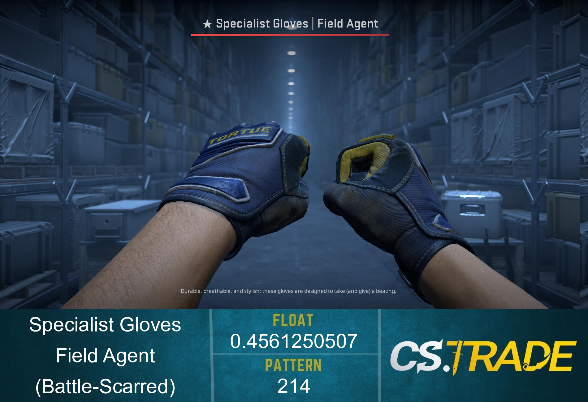 ★ Specialist Gloves | Field Agent (Battle-Scarred) Screenshot