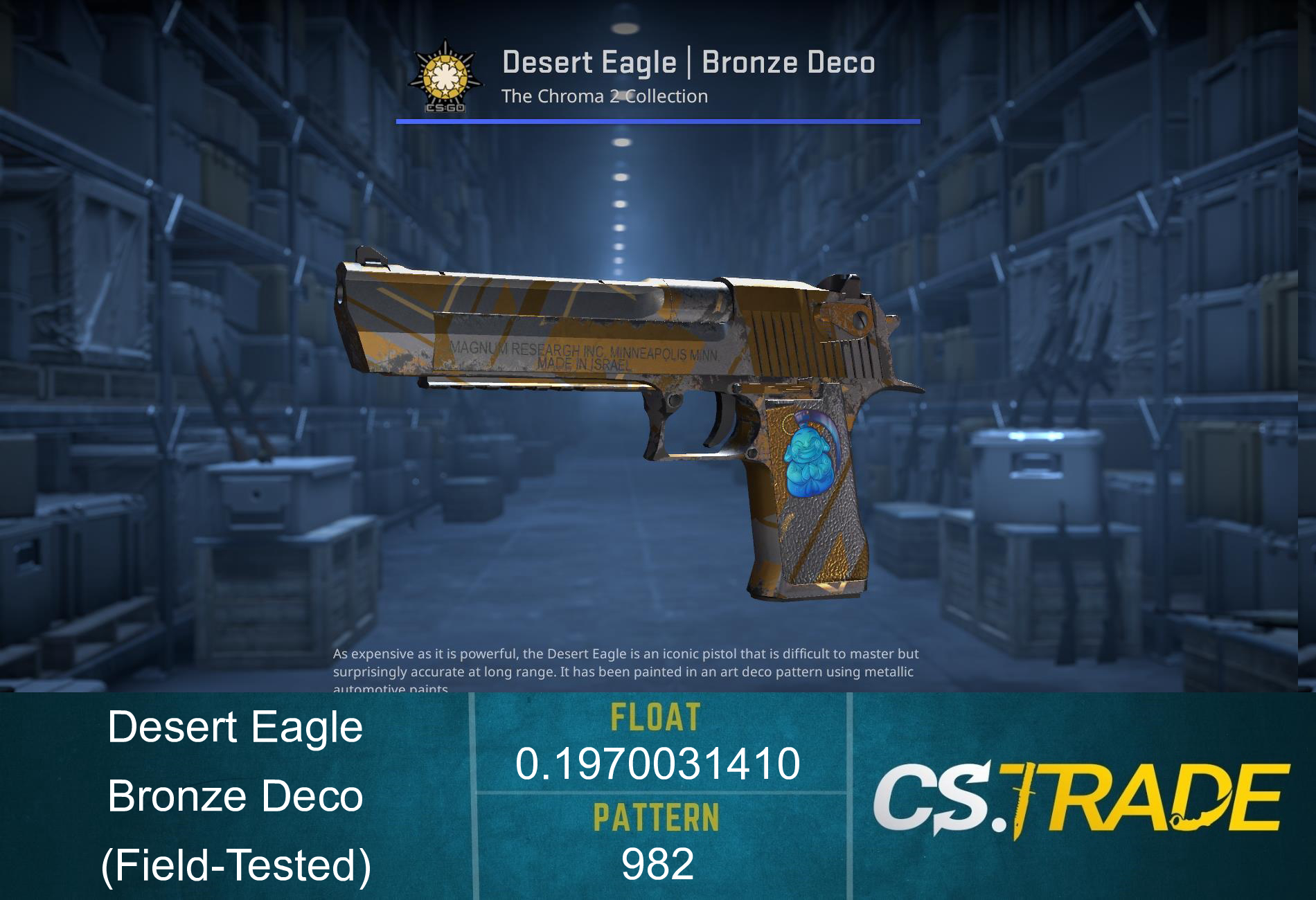 StatTrak™ Desert Eagle | Bronze Deco (Field-Tested) Screenshot