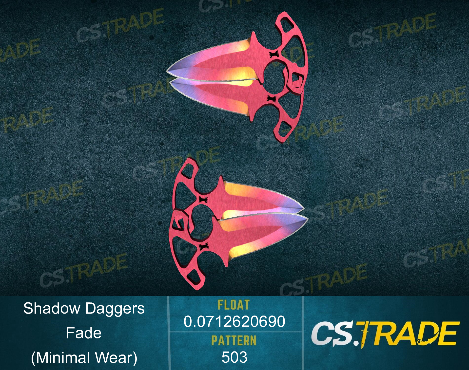 ★ Shadow Daggers | Fade (Minimal Wear) Screenshot