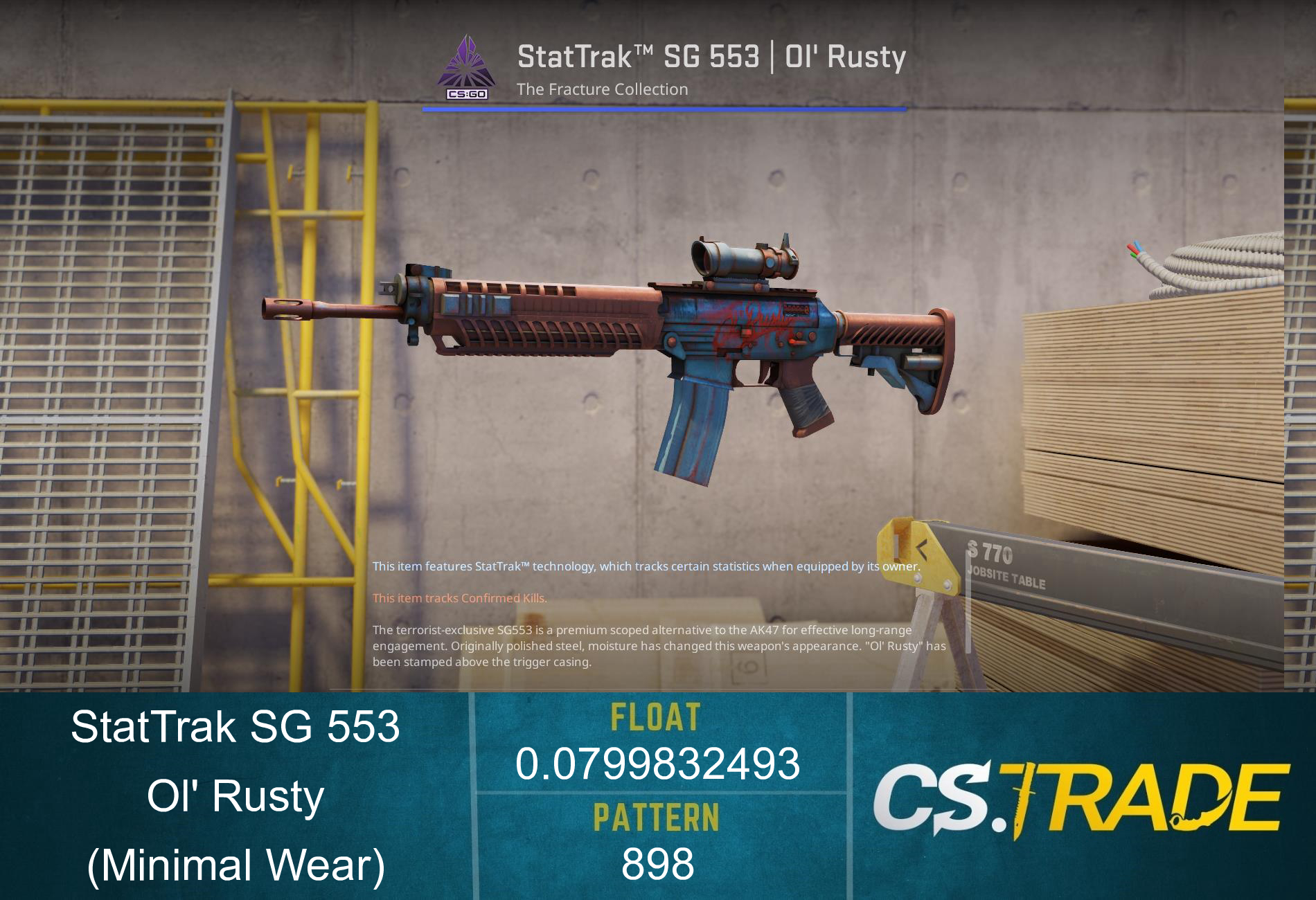 StatTrak™ SG 553 | Ol' Rusty (Minimal Wear) Screenshot