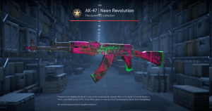 AK-47 | Neon Revolution (Battle-Scarred) Screenshot