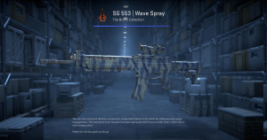SG 553 | Wave Spray (Field-Tested) Screenshot