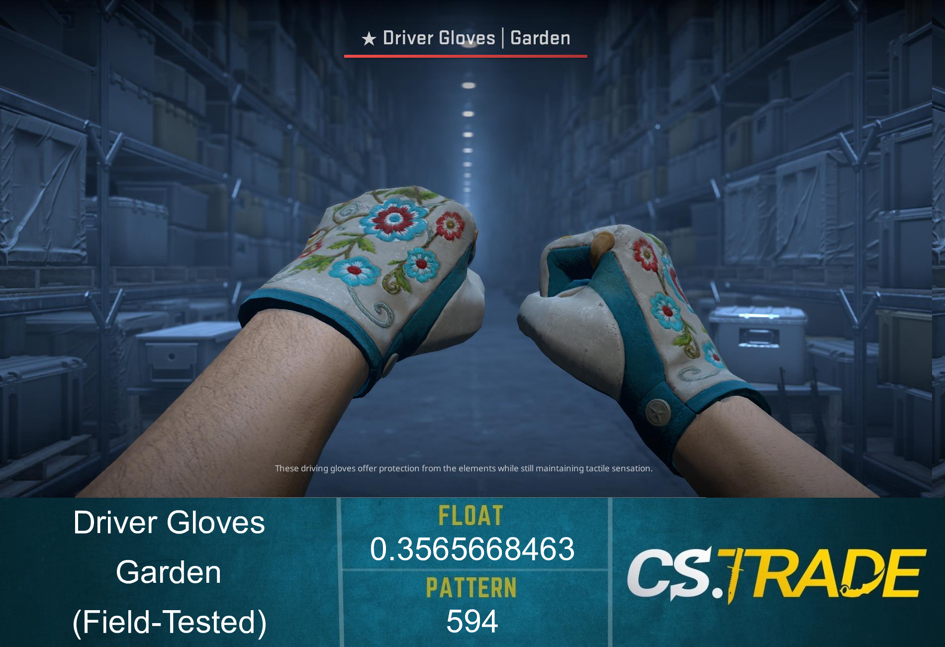 ★ Driver Gloves | Garden (Minimal Wear) Screenshot