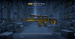 SCAR-20 | Brass (Battle-Scarred) Screenshot