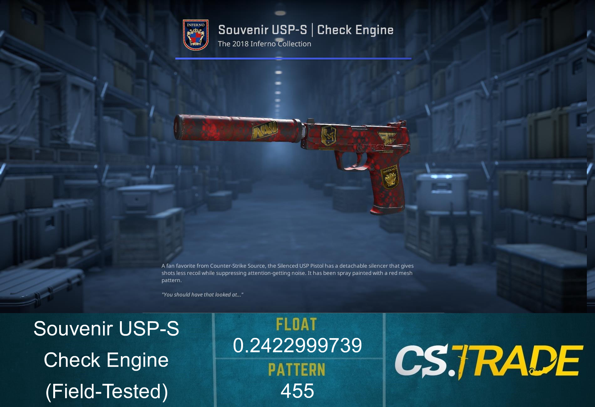 USP-S | Check Engine (Field-Tested) Screenshot