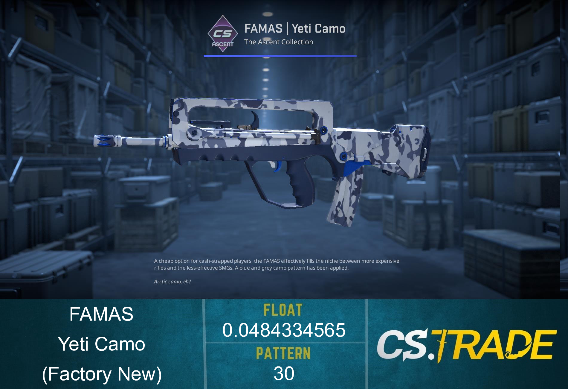 FAMAS | Yeti Camo (Factory New) Screenshot