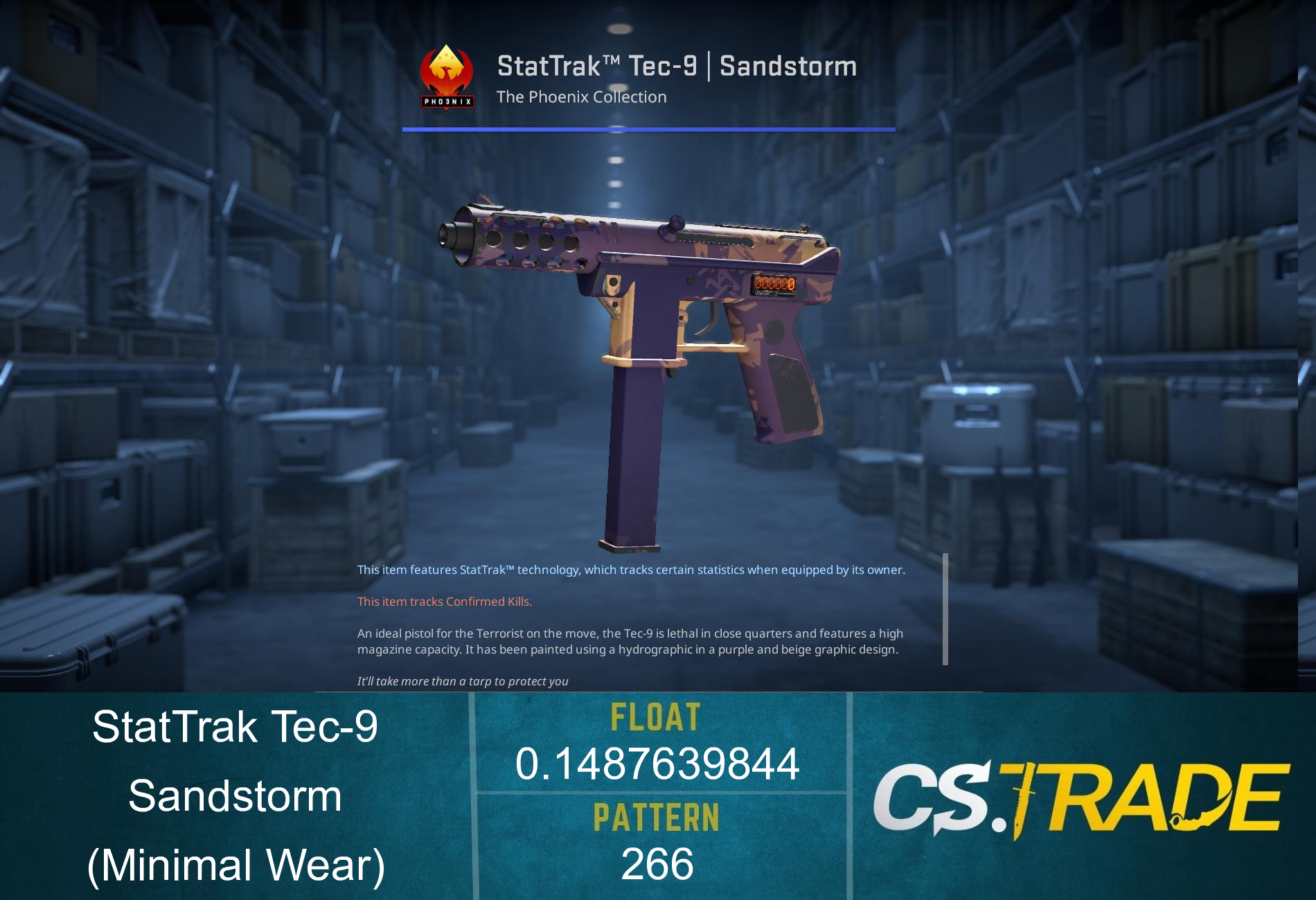 Tec-9 | Sandstorm (Minimal Wear) Screenshot