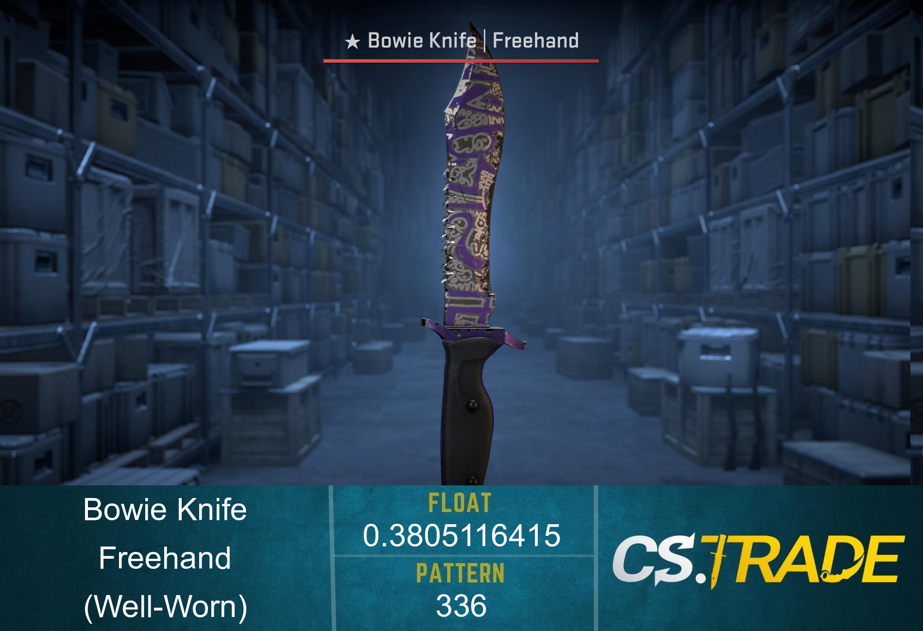 ★ Bowie Knife | Freehand (Well-Worn) Screenshot