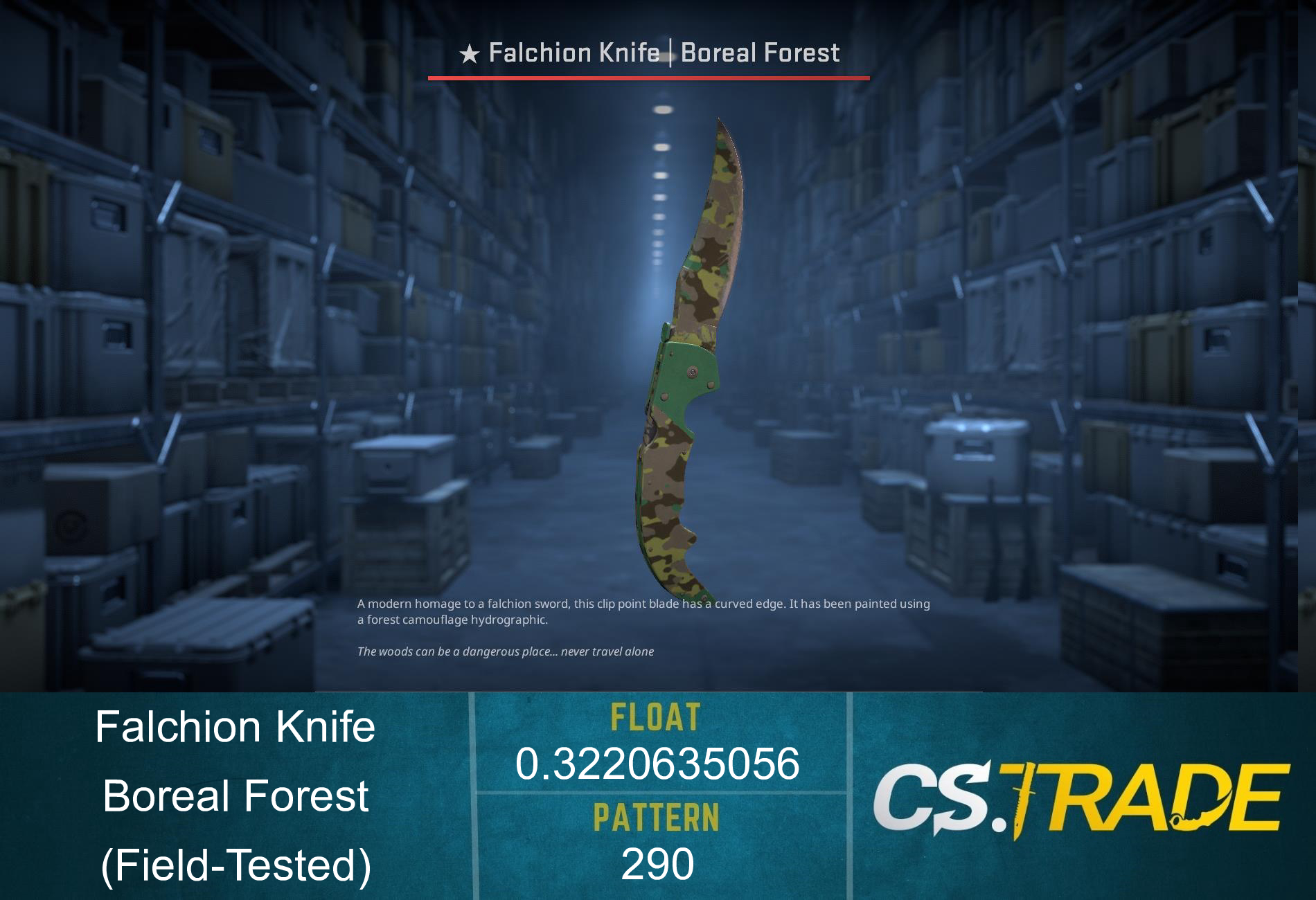 ★ Falchion Knife | Boreal Forest (Field-Tested) Screenshot