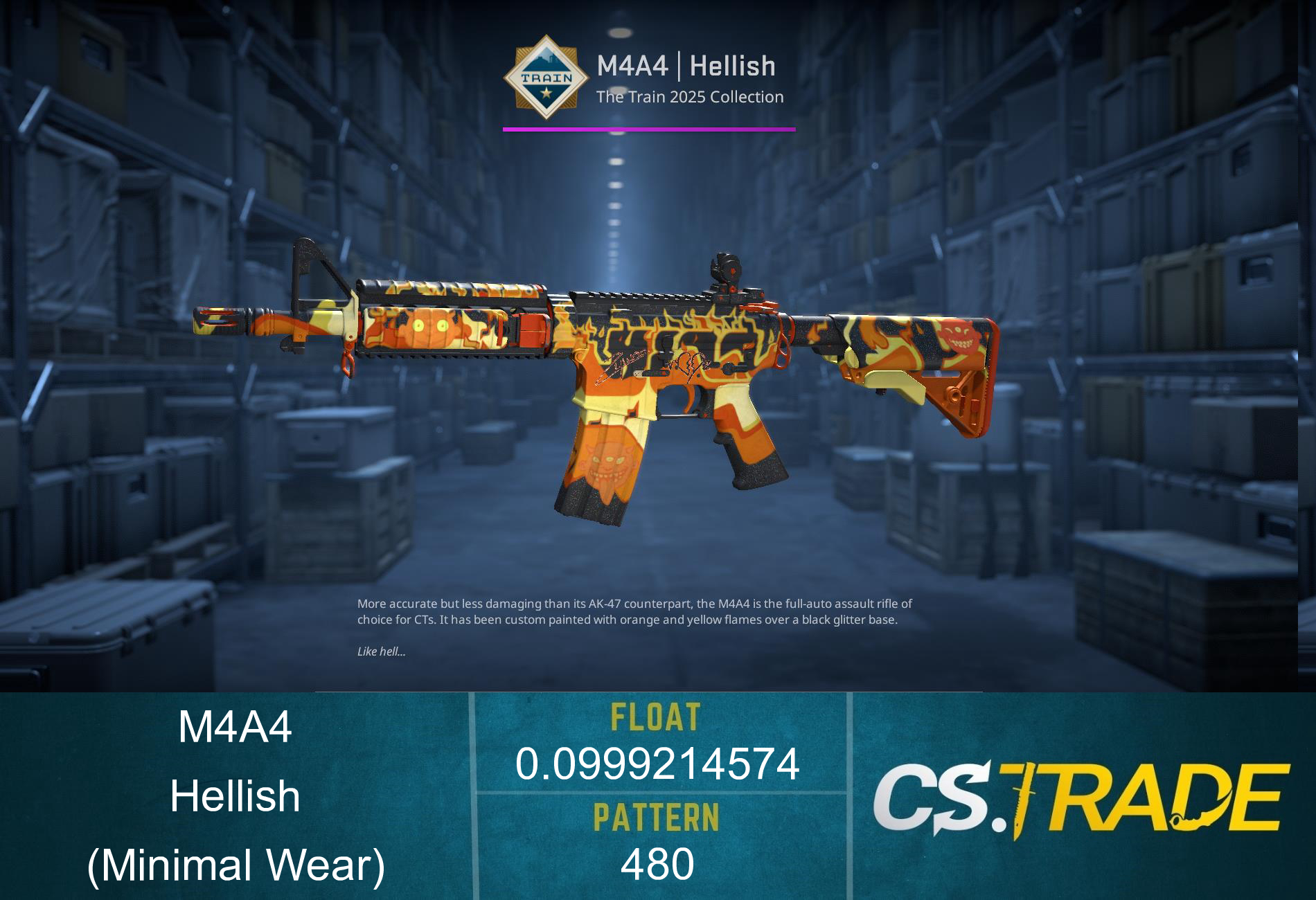 M4A4 | Hellish (Minimal Wear) Screenshot