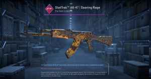 StatTrak™ AK-47 | Searing Rage (Minimal Wear) Screenshot