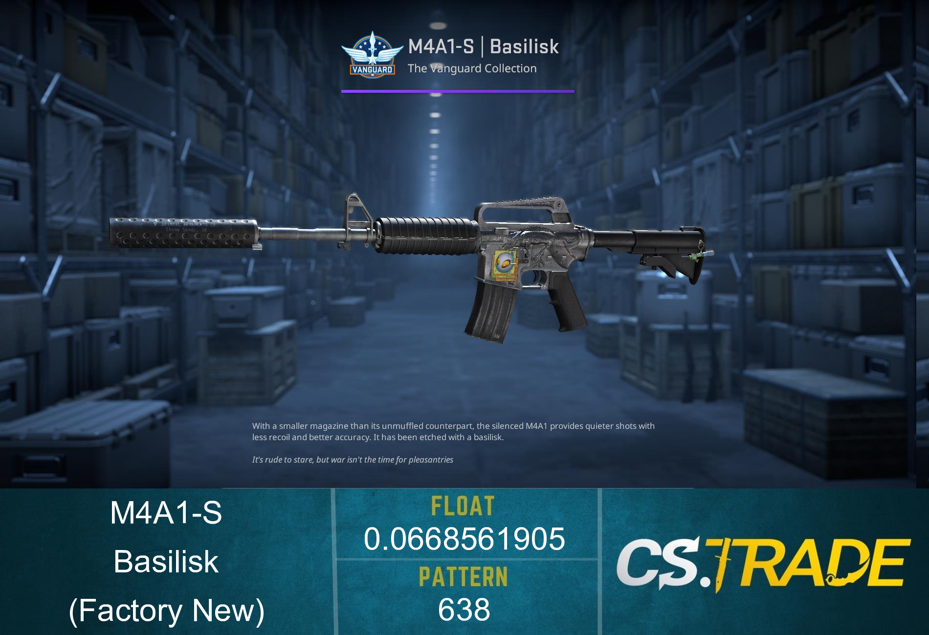 M4A1-S | Basilisk (Factory New) Screenshot