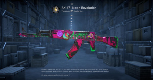 AK-47 | Neon Revolution (Well-Worn) Screenshot