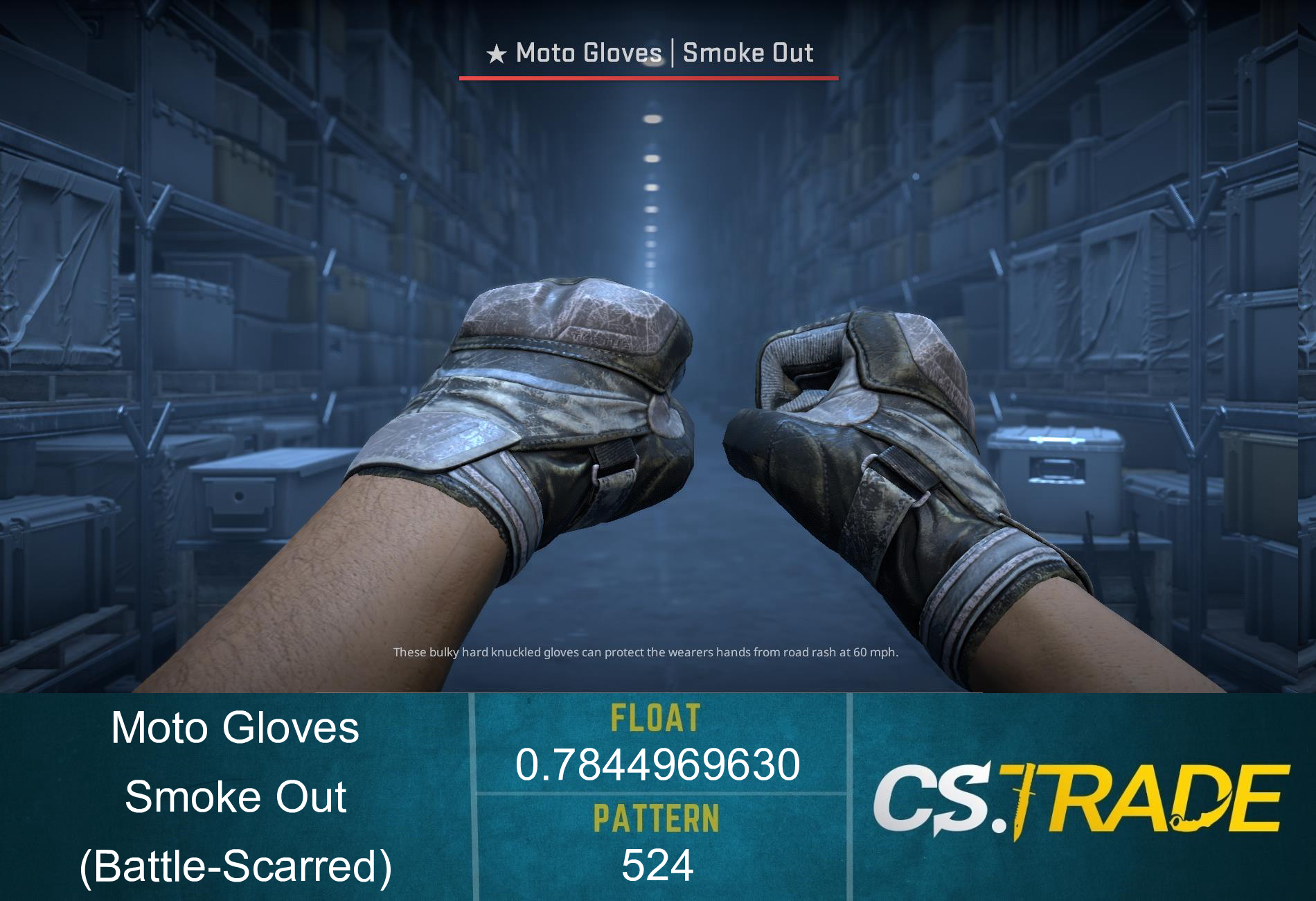 ★ Moto Gloves | Smoke Out (Factory New) Screenshot