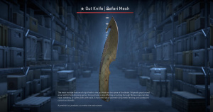 ★ Gut Knife | Safari Mesh (Field-Tested) Screenshot