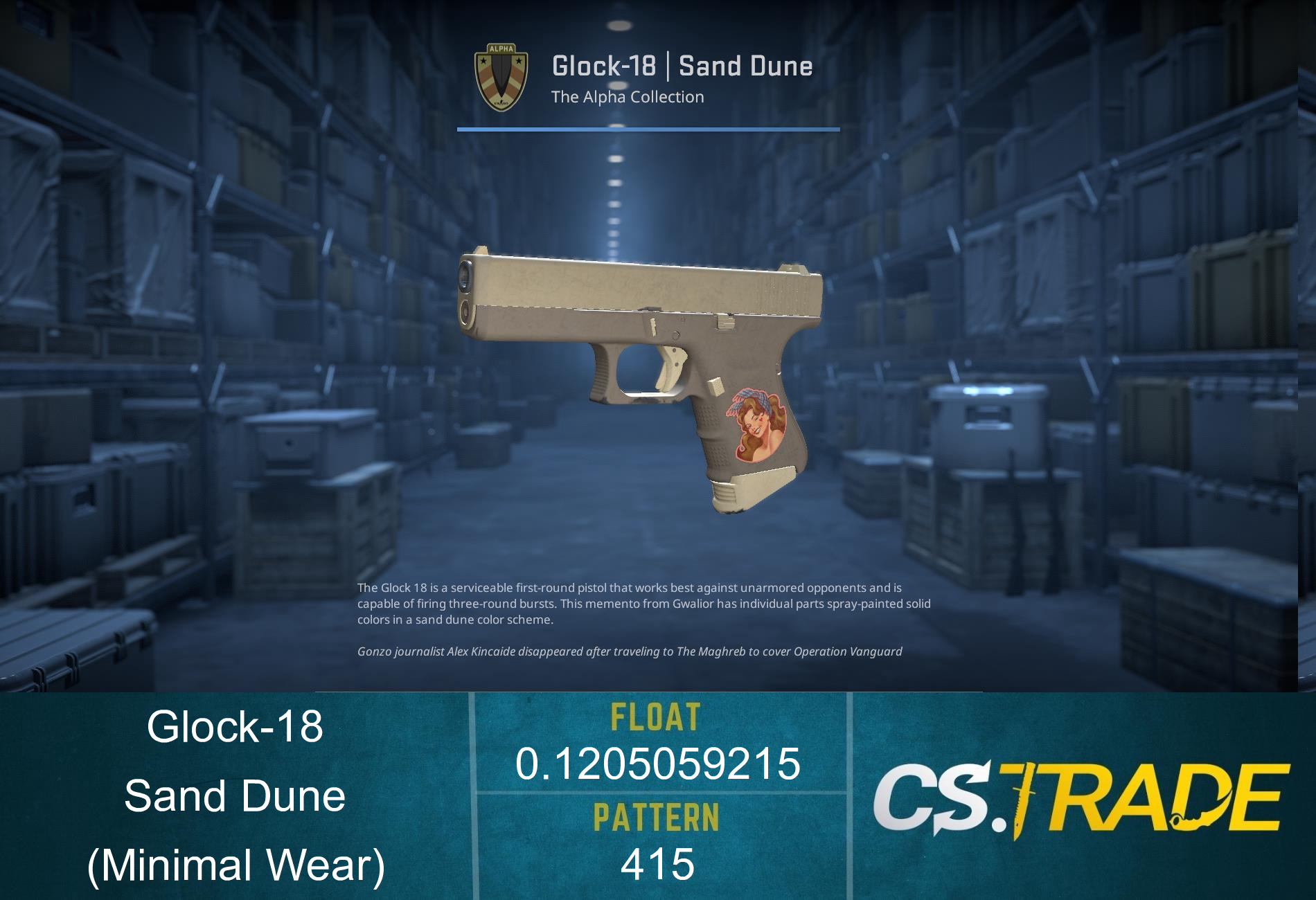 Glock-18 | Sand Dune (Factory New) Screenshot