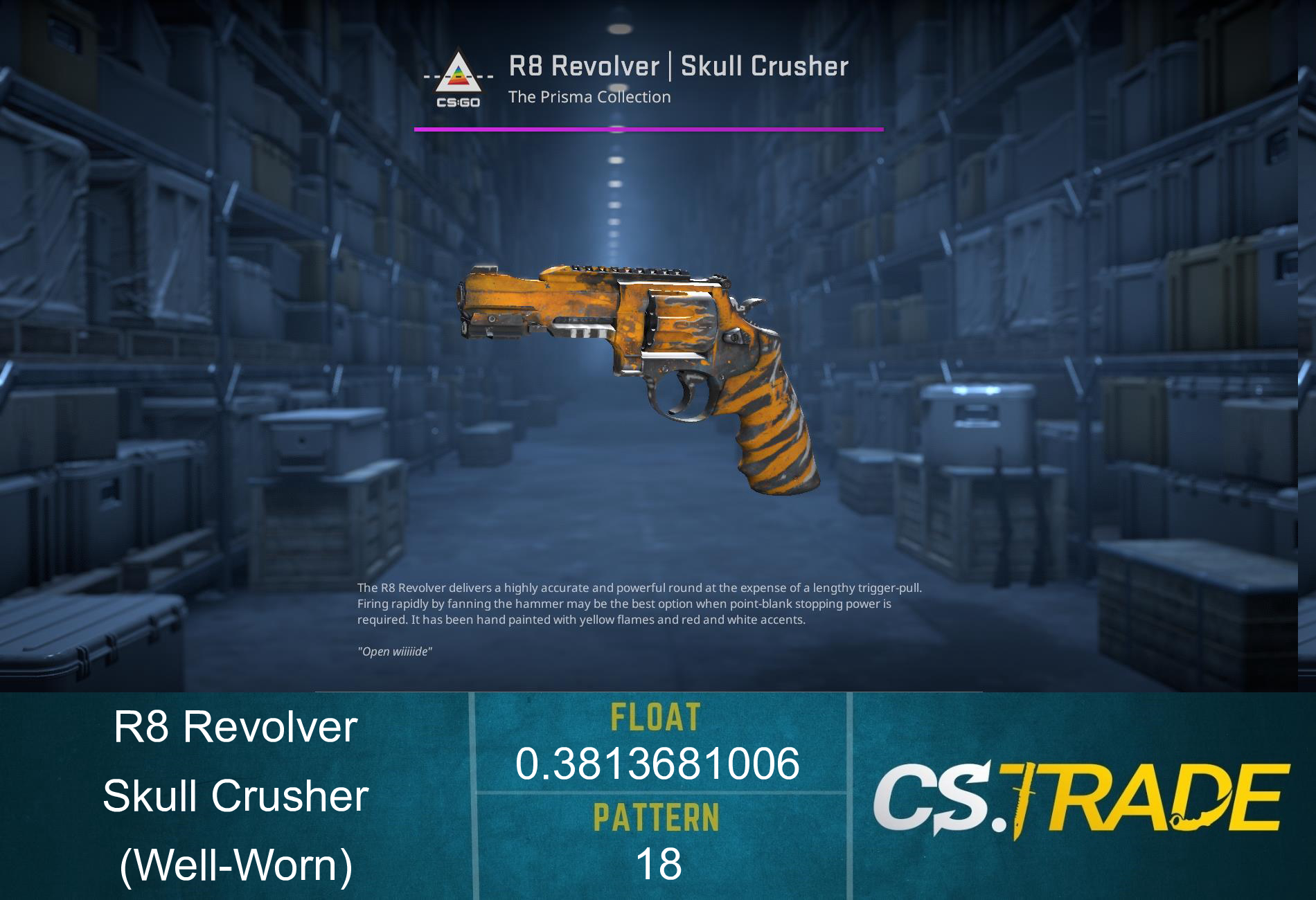 R8 Revolver | Skull Crusher (Well-Worn) Screenshot
