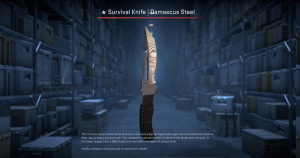 ★ Survival Knife | Damascus Steel (Factory New) Screenshot
