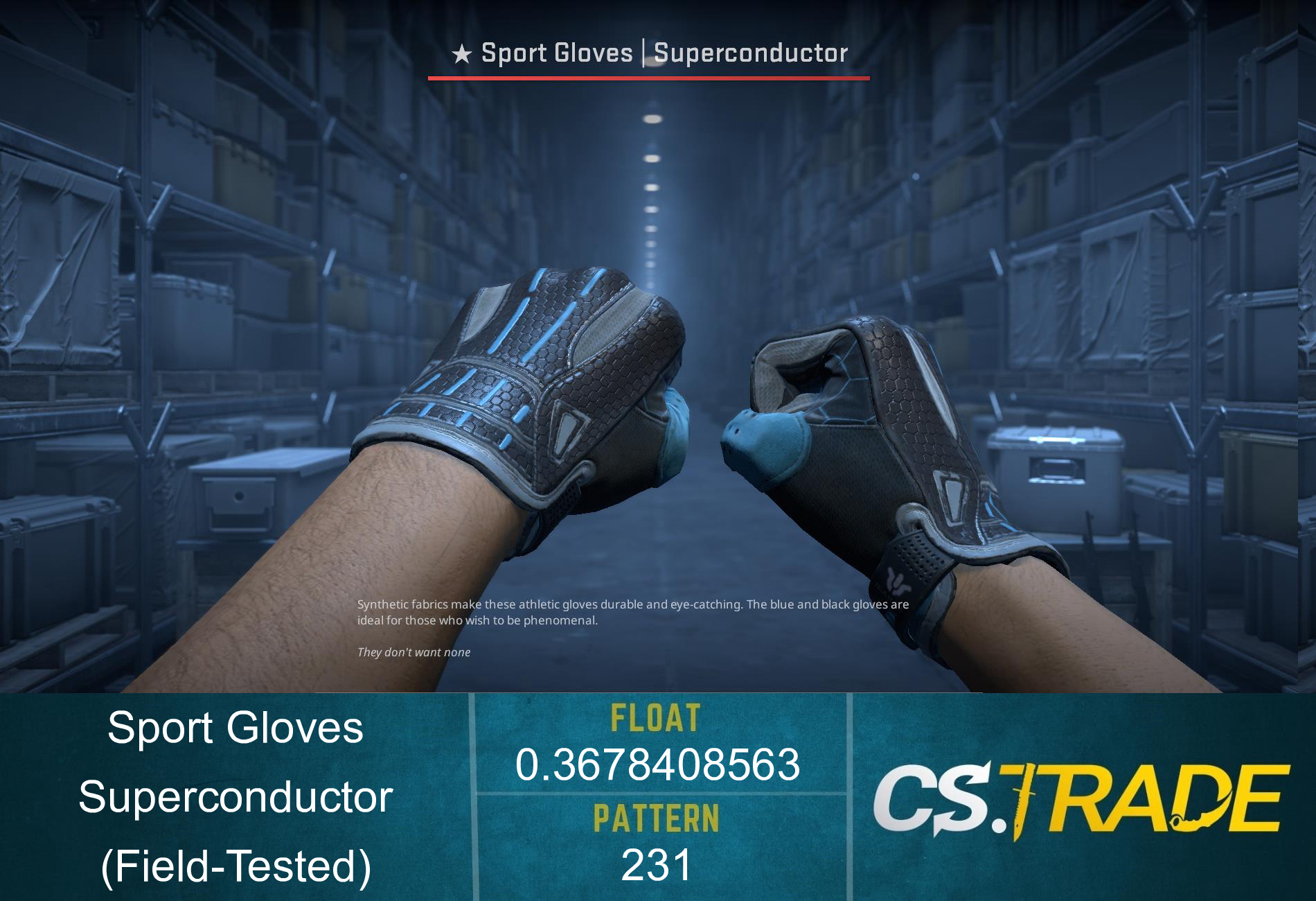 ★ Sport Gloves | Superconductor (Factory New) Screenshot