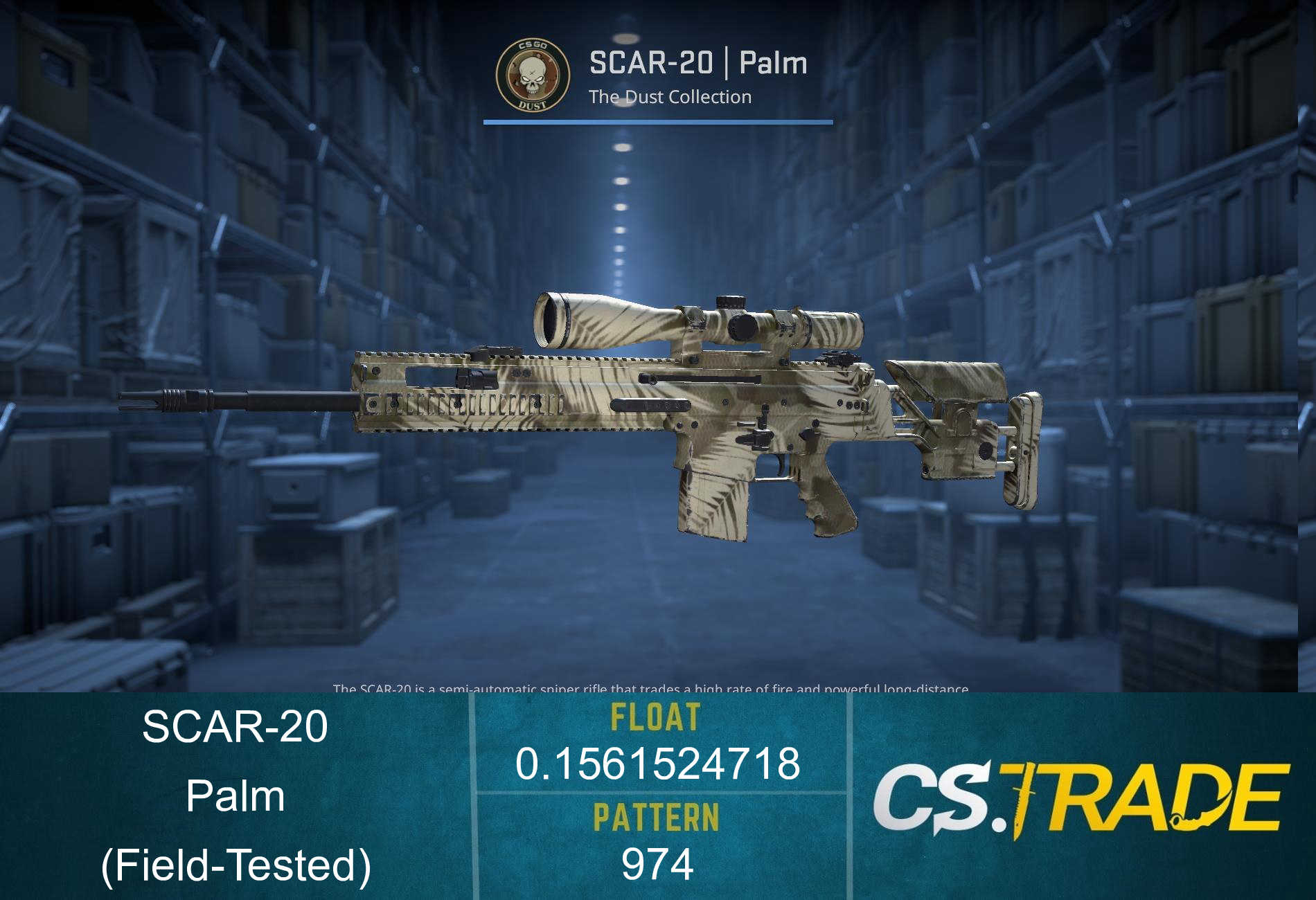 SCAR-20 | Palm (Field-Tested) Screenshot