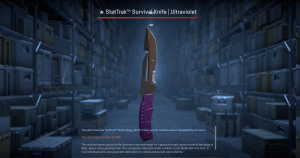 ★ StatTrak™ Survival Knife | Ultraviolet (Well-Worn) Screenshot