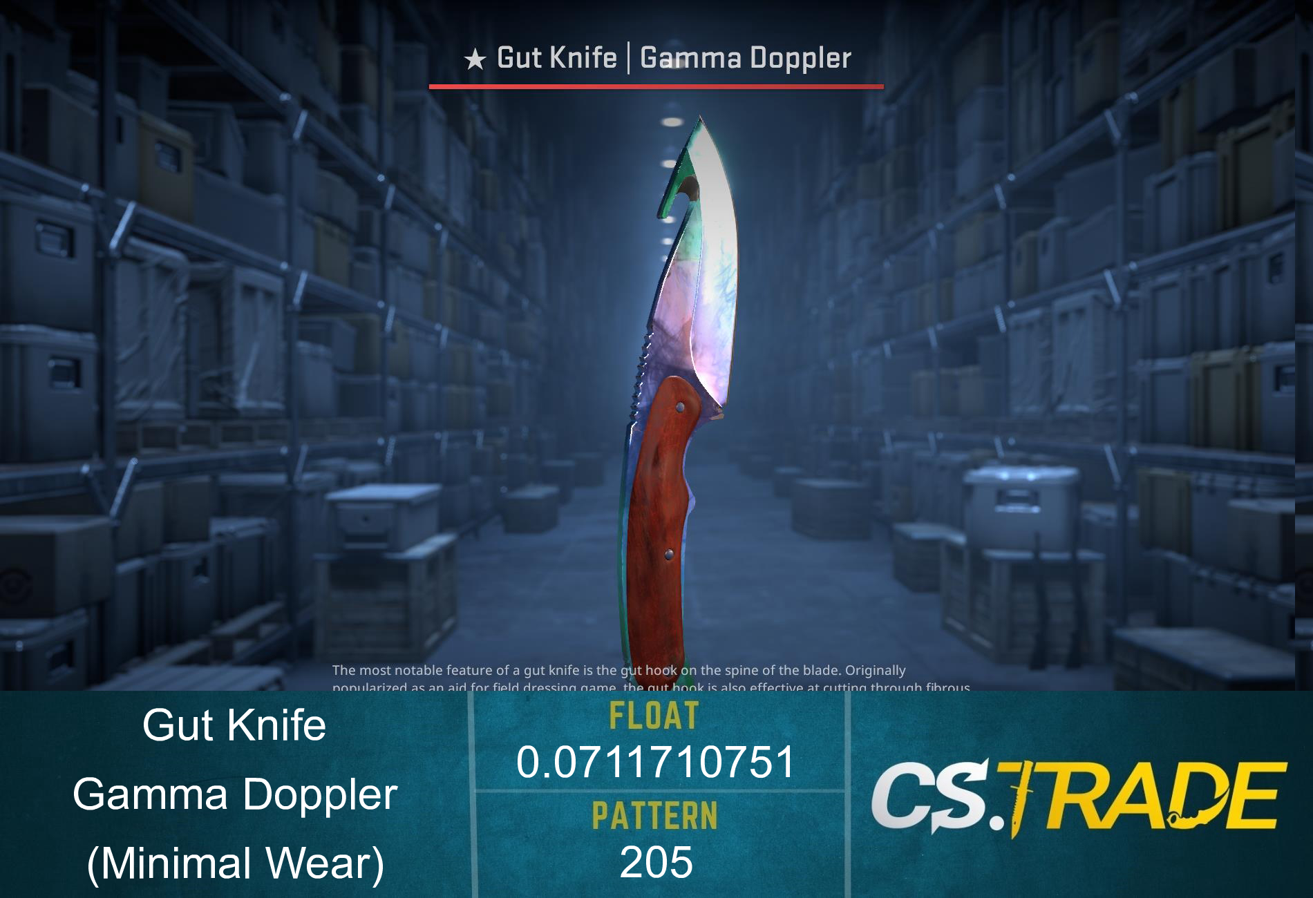 ★ Gut Knife | Gamma Doppler (Minimal Wear) Screenshot