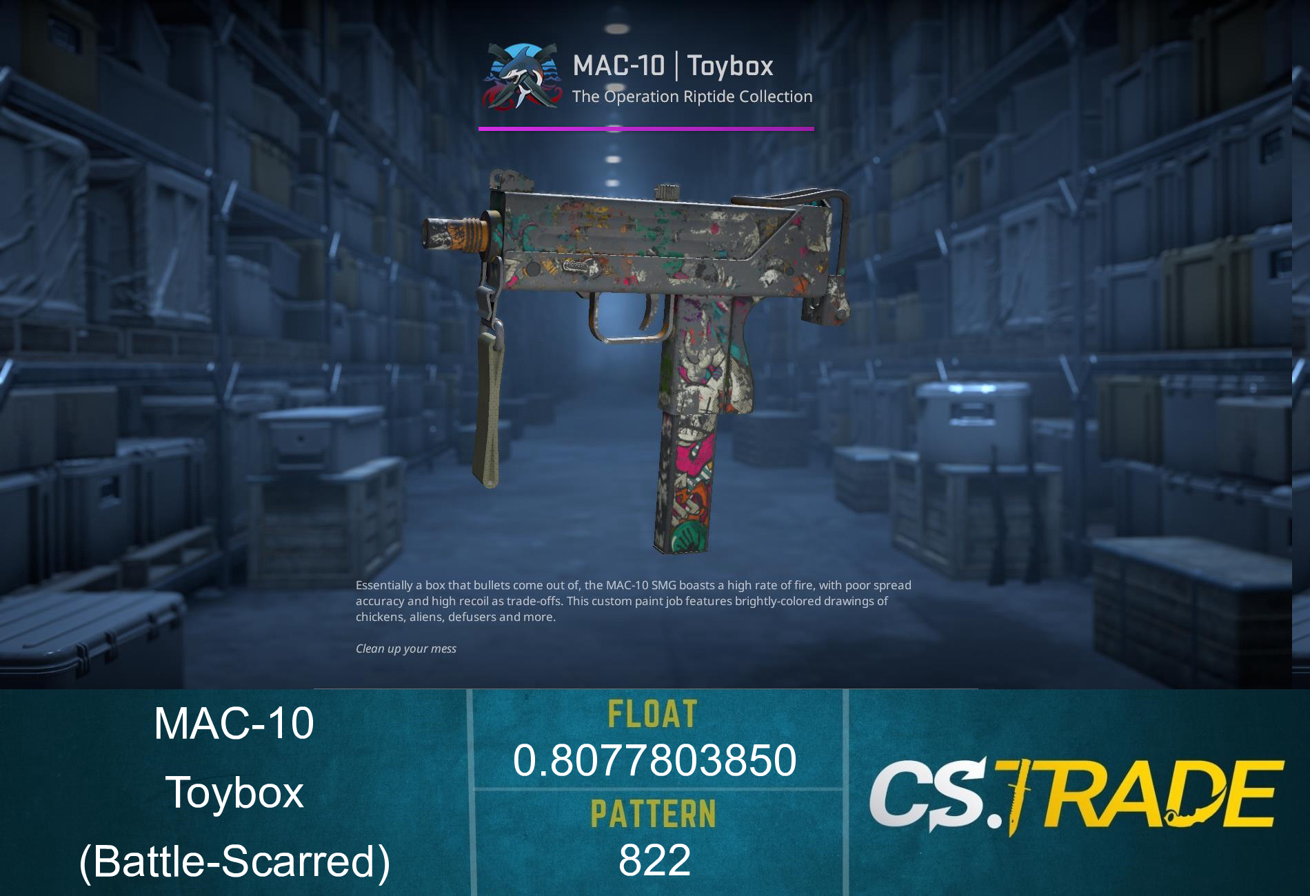 MAC-10 | Toybox (Battle-Scarred) Screenshot