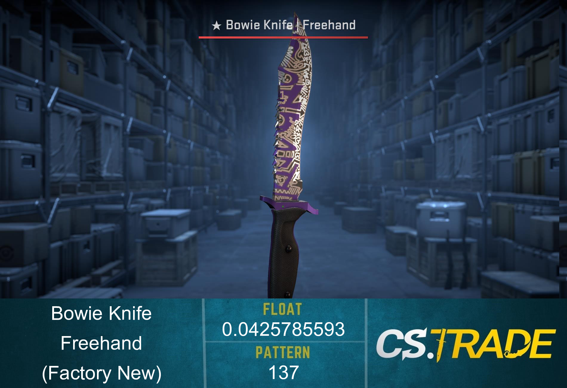 ★ Bowie Knife | Freehand (Factory New) Screenshot