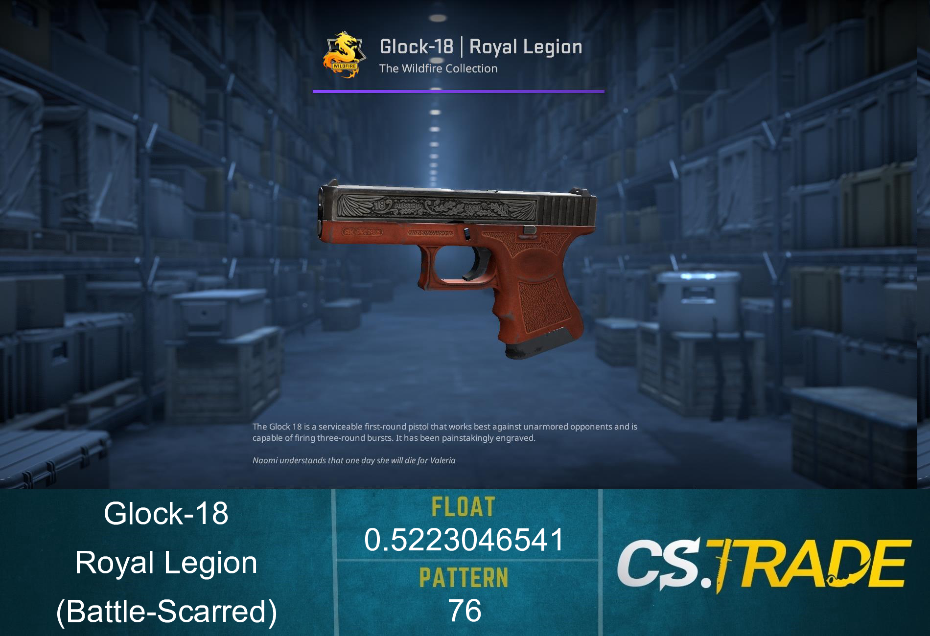 Glock-18 | Royal Legion (Battle-Scarred) Screenshot