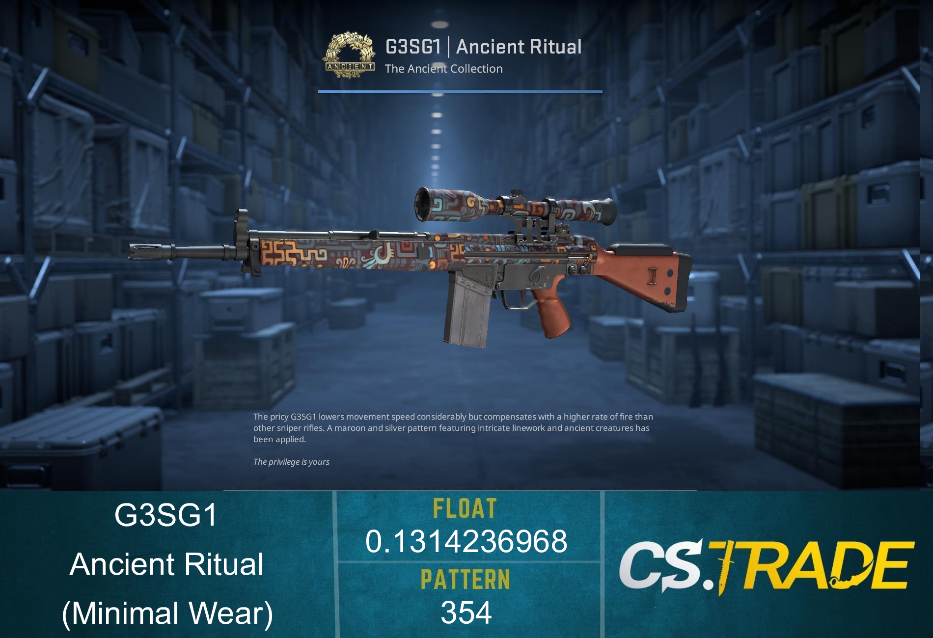G3SG1 | Ancient Ritual (Factory New) Screenshot