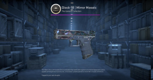 Glock-18 | Mirror Mosaic (Minimal Wear) Screenshot