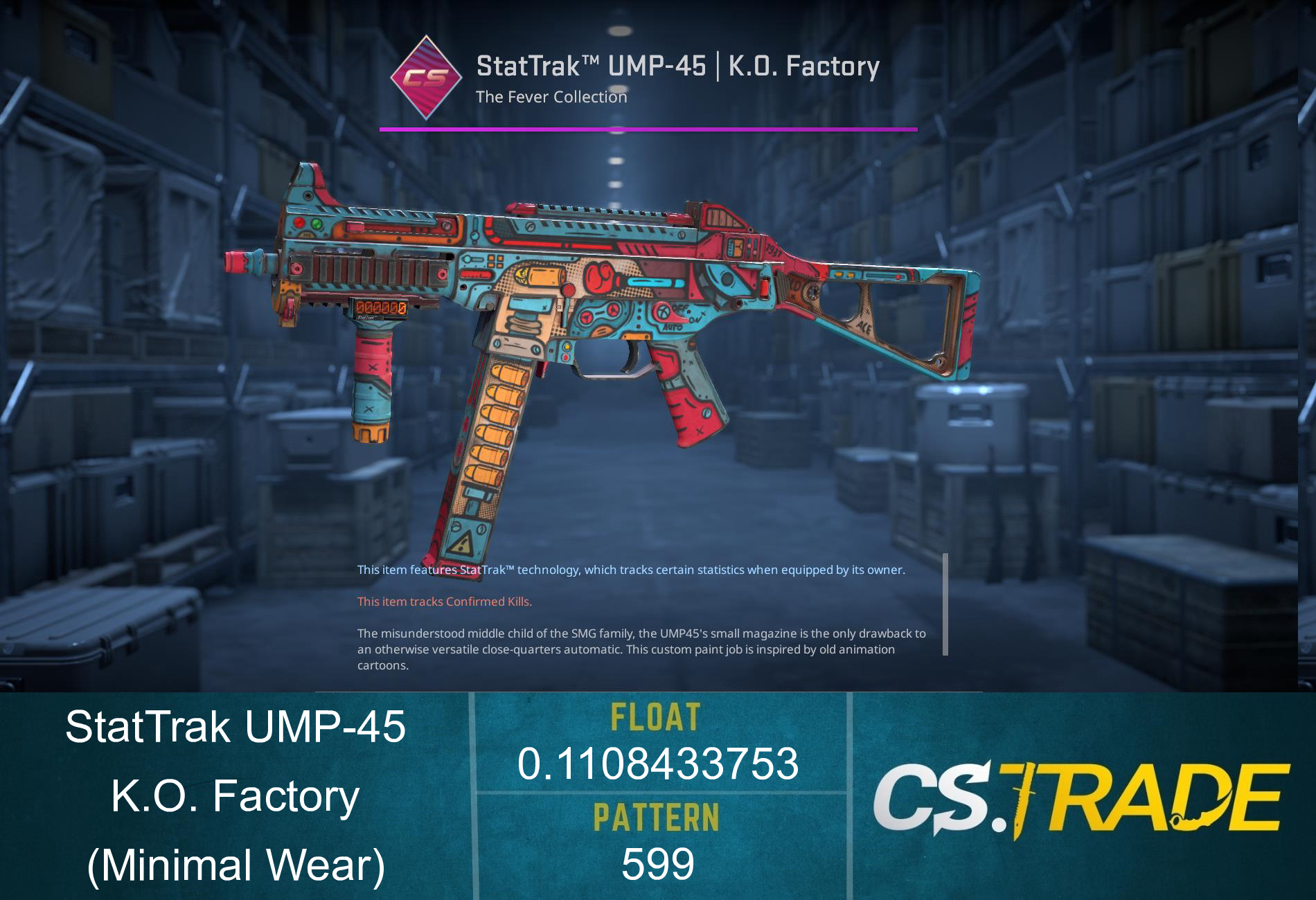 UMP-45 | K.O. Factory (Minimal Wear) Screenshot