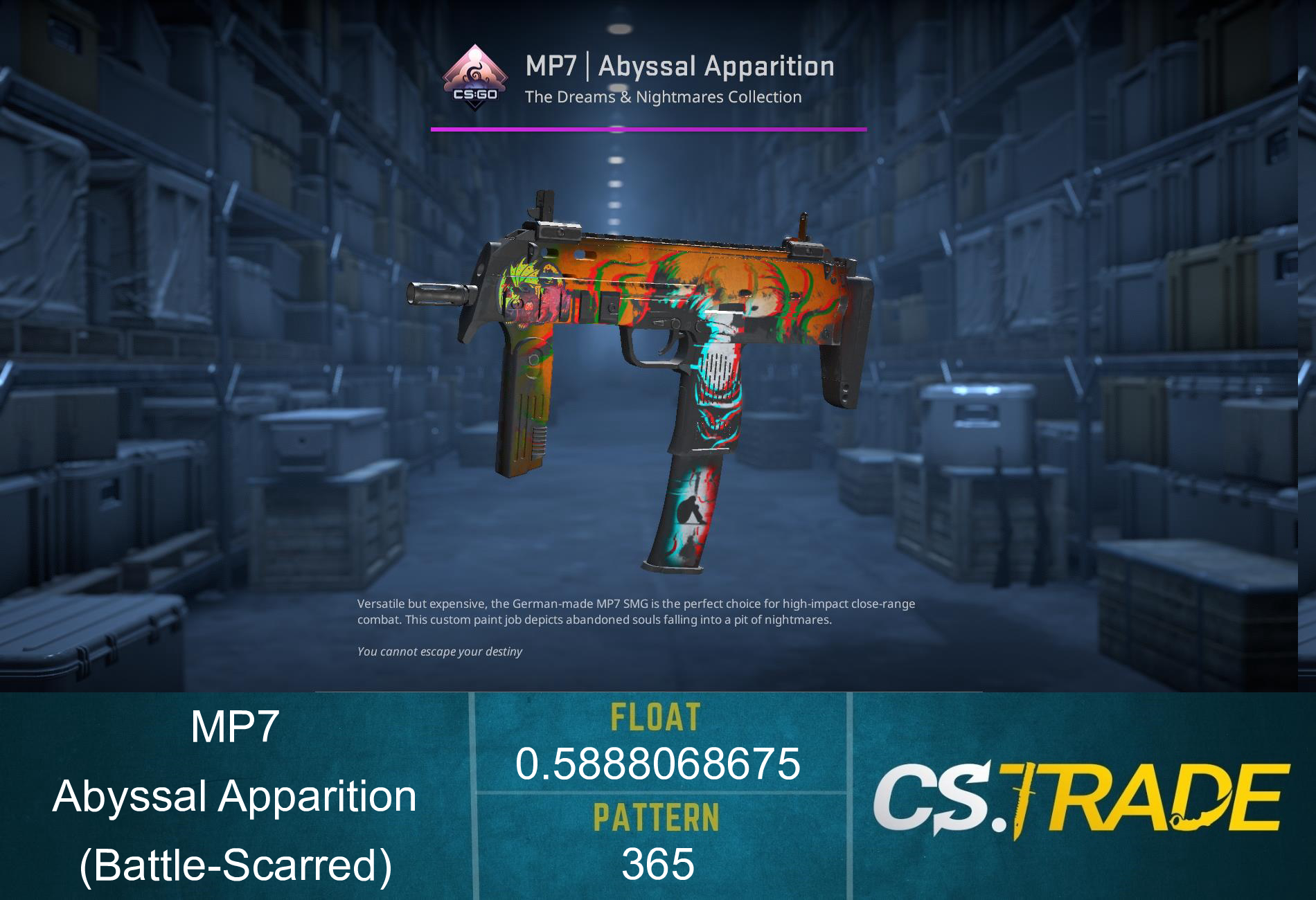 MP7 | Abyssal Apparition (Battle-Scarred)