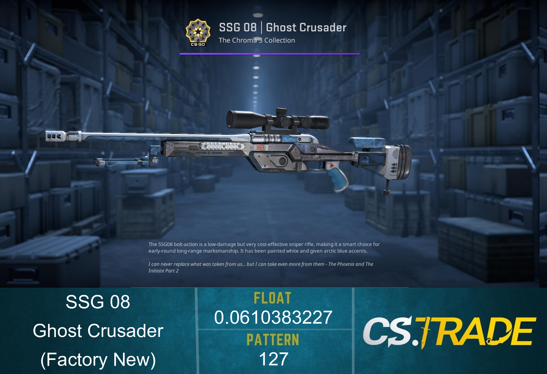 SSG 08 | Ghost Crusader (Factory New) Screenshot