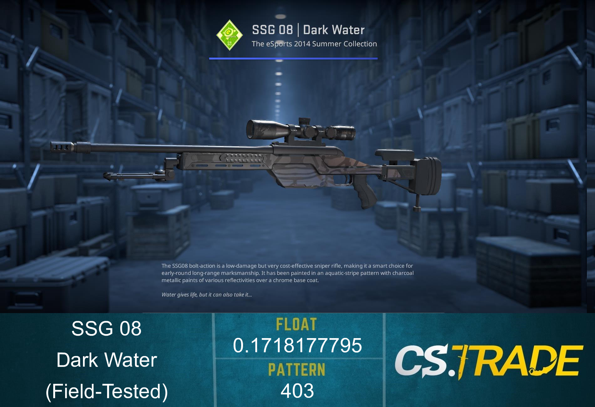 SSG 08 | Dark Water (Field-Tested)