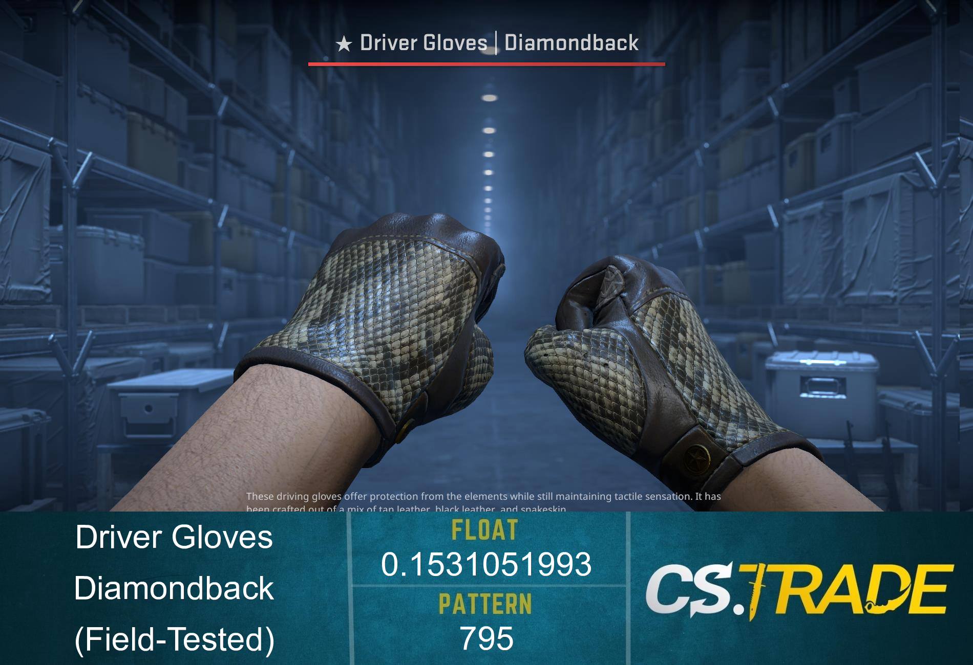 ★ Driver Gloves | Diamondback (Field-Tested) Screenshot