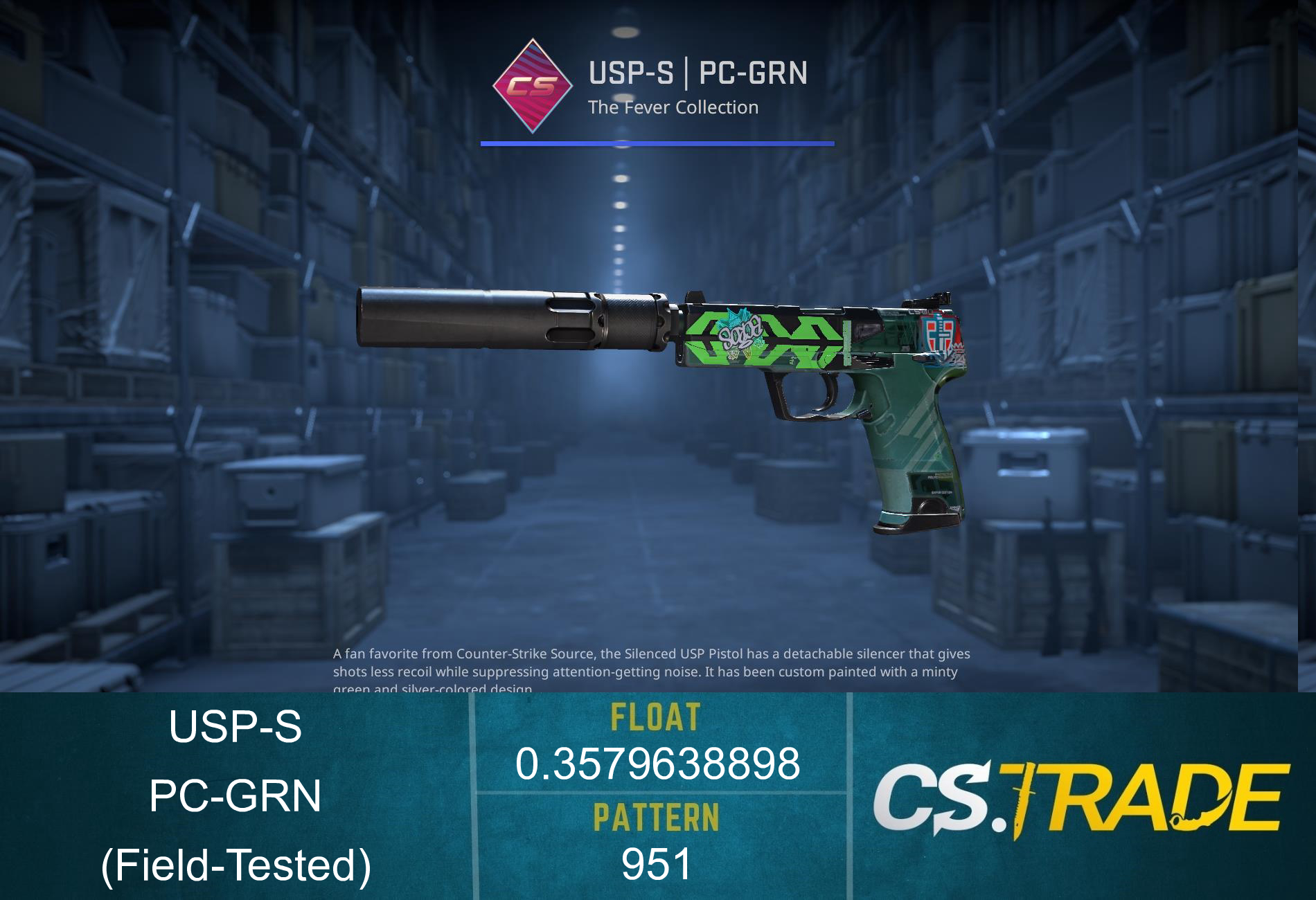 USP-S | PC-GRN (Field-Tested) Screenshot