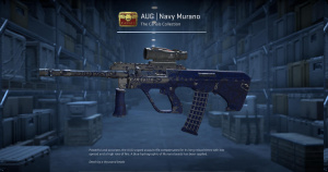 AUG | Navy Murano (Well-Worn) Screenshot