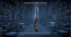 ★ Butterfly Knife | Black Laminate (Minimal Wear) Screenshot