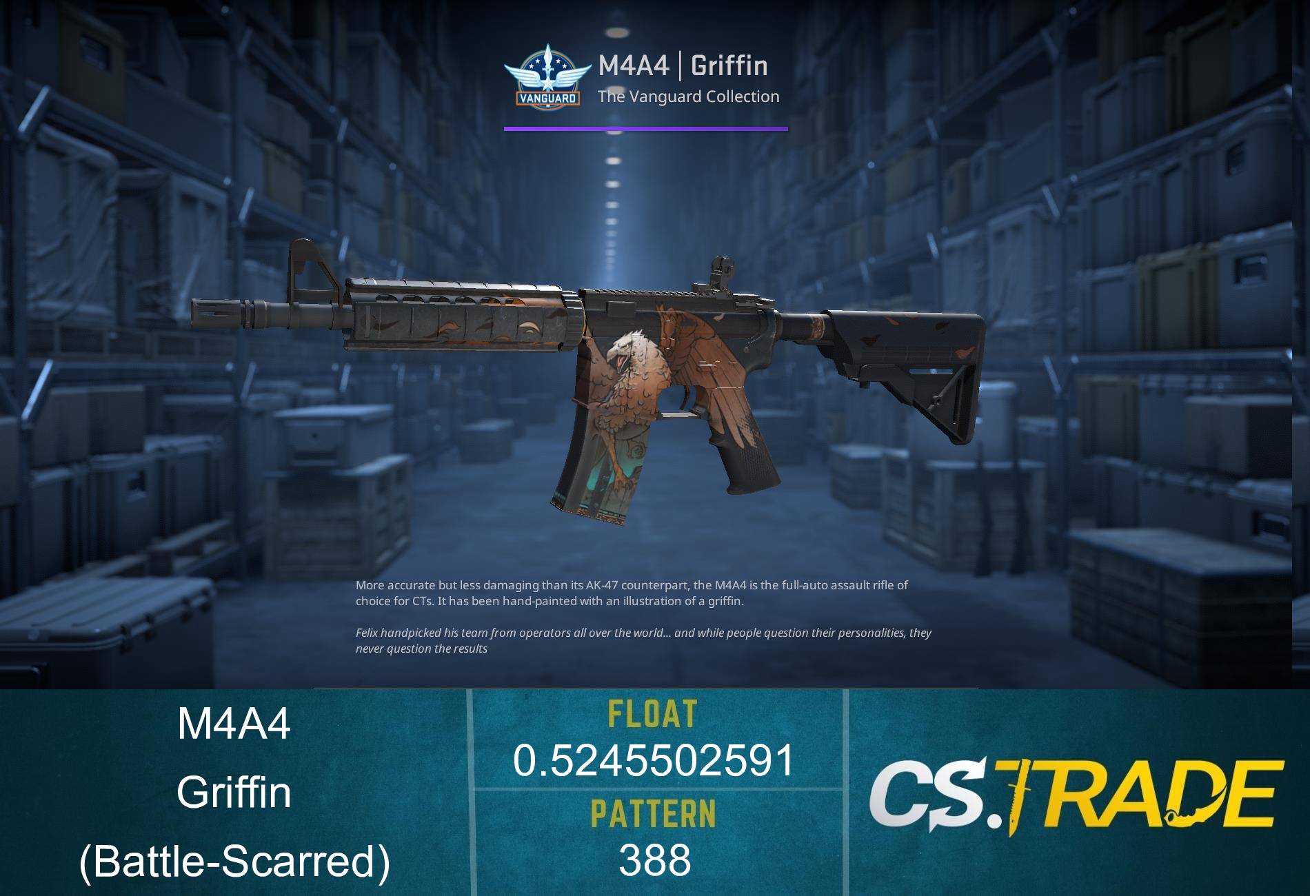 M4A4 | Griffin (Battle-Scarred) Screenshot